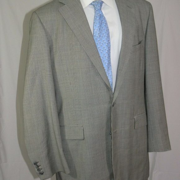 Mr. Ned Vitale Custom Made Two Button Suit 44XL - Picture 7 of 12